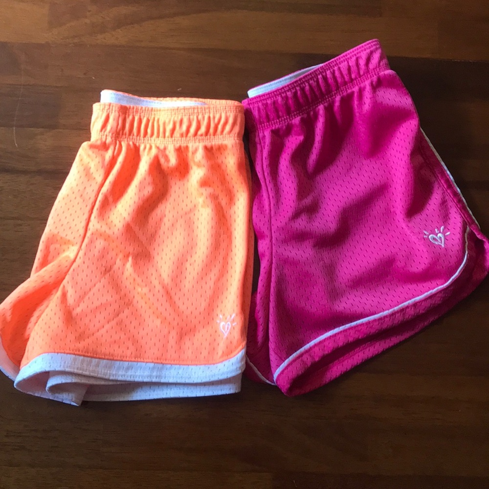 2 pair of girls Justice athletic shorts!
